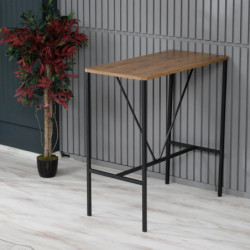 Mesa de bar Nordic Nogal Negro