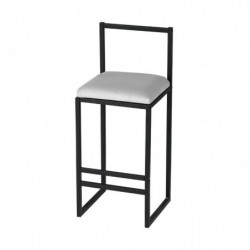 Juego de mesa y taburete de bar (5 piezas) Nordic Crema Nogal Negro Practica Hogar