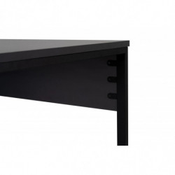 Escritorio doble Massasi 240 cm Antracita Negro Practica Hogar