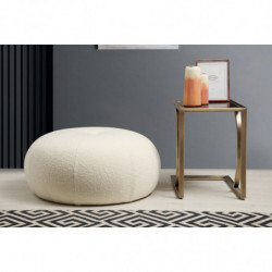 Puff Tina Bouclet blanco Practica Hogar