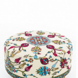 Puff Rimini Azul blanco rojo verde amarillo Practica Hogar