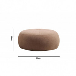 Puff Tina Capuchino Practica Hogar