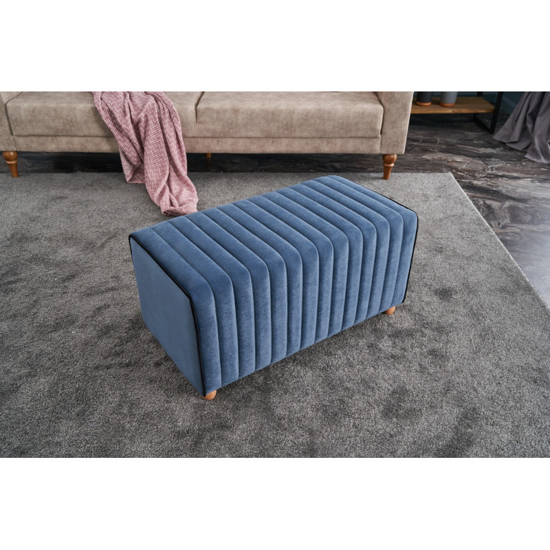 Puff Mabel Azul Practica Hogar