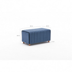 Puff Mabel Azul Practica Hogar