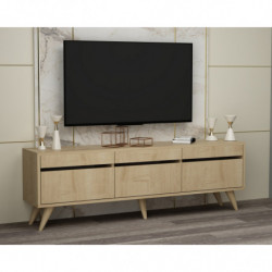 Mueble TV River Roble Zafiro Practica Hogar