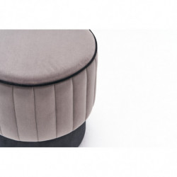 Puff Rose Gris Practica Hogar