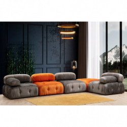 Puff Bubble Naranja Practica Hogar