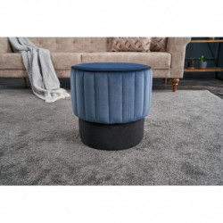 Puff Rose Azul Practica Hogar