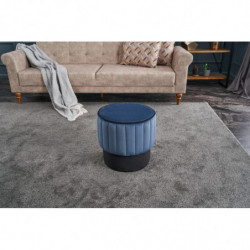 Puff Rose Azul Practica Hogar
