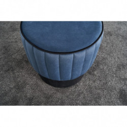 Puff Rose Azul Practica Hogar