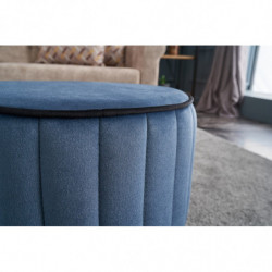 Puff Rose Azul Practica Hogar