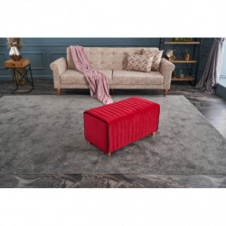 Puff Mabel Rojo Practica Hogar