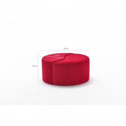 Puff Alis Rojo Practica Hogar