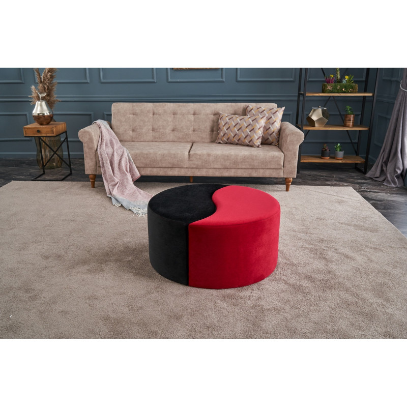 Puff Alis Rojo negro Practica Hogar
