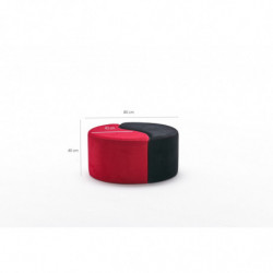 Puff Alis Rojo negro Practica Hogar