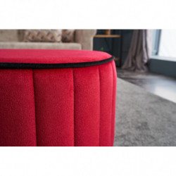 Puff Rose Rojo Practica Hogar