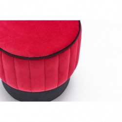 Puff Rose Rojo Practica Hogar