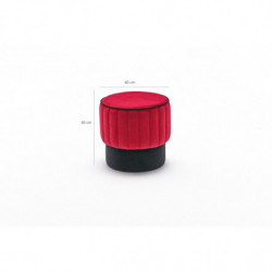 Puff Rose Rojo Practica Hogar