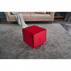 Puff Mona Rojo Practica Hogar