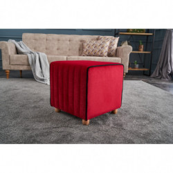 Puff Mona Rojo Practica Hogar