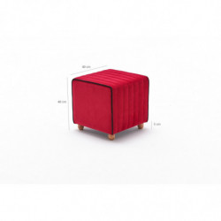 Puff Mona Rojo Practica Hogar