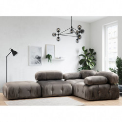 Puff Bubble Gris Practica Hogar