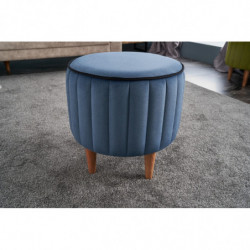 Puff Lindy Azul Practica Hogar