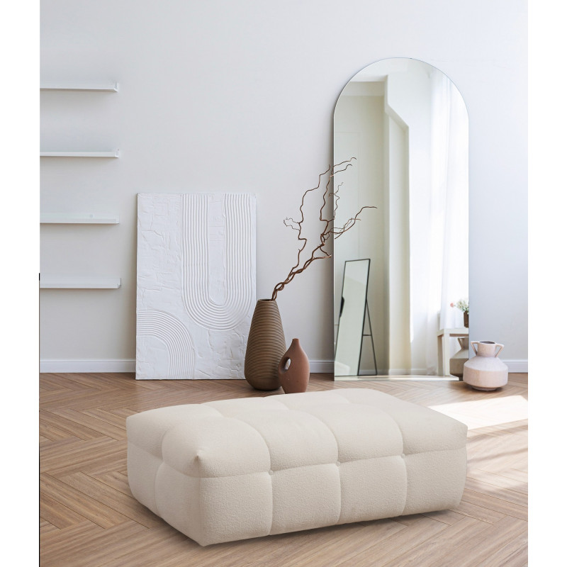 Puff Cady Ottoman Beige Practica Hogar Puff Cady Ottoman Beige Practica Hogar