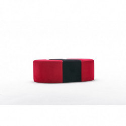 Puff Alya Rojo negro Practica Hogar