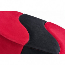 Puff Alya Rojo negro Practica Hogar