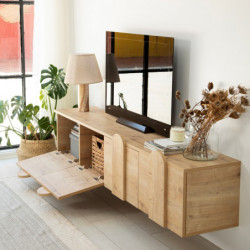 Mueble TV New Line Roble Practica Hogar