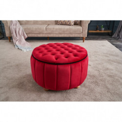 Puff Jasmin Rojo Practica Hogar