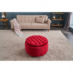 Puff Jasmin Rojo Practica Hogar