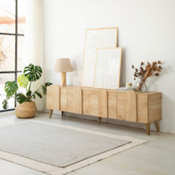 Mueble TV New Line V2 Roble Practica Hogar