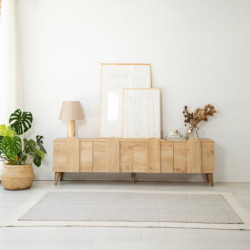 Mueble TV New Line V2 Roble Practica Hogar