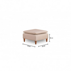 Puff Lungo Crema Practica Hogar