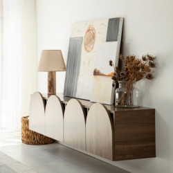 Mueble TV Mesta Nogal Practica Hogar