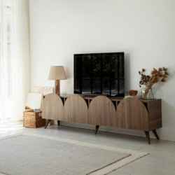Mueble TV Mesta V2 Nogal Practica Hogar