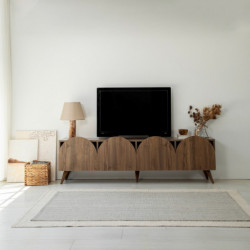 Mueble TV Mesta V2 Nogal Practica Hogar