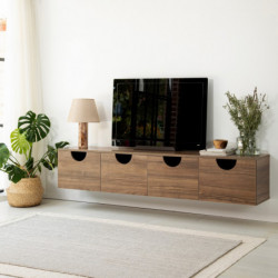 Mueble TV Four Seasons V2 Nogal Practica Hogar