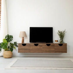 Mueble TV Four Seasons V2 Nogal Practica Hogar