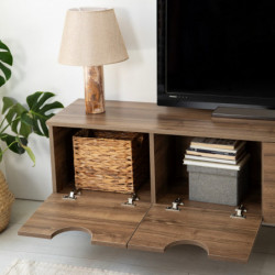 Mueble TV Four Seasons V2 Nogal Practica Hogar