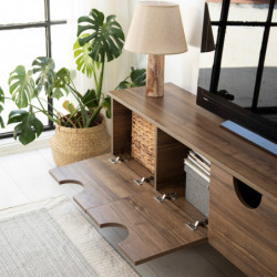 Mueble TV Four Seasons V2 Nogal Practica Hogar