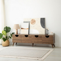 Mueble TV Four Seasons Nogal Practica Hogar