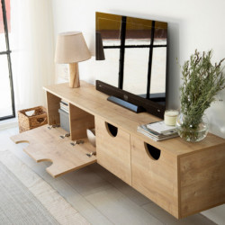 Mueble TV Four Seasons Roble Practica Hogar