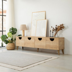 Mueble TV Four Seasons V2 Roble Practica Hogar