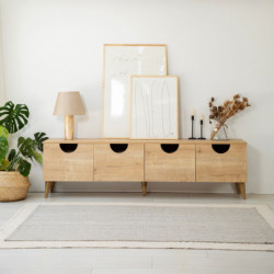 Mueble TV Four Seasons V2 Roble Practica Hogar