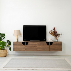 Mueble TV Grotte Nogal Practica Hogar