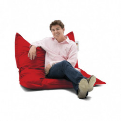 Puf de jardín Cushion 100x100 Rojo Practica Hogar