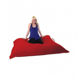 Puf de jardín Cushion 100x100 Rojo Practica Hogar